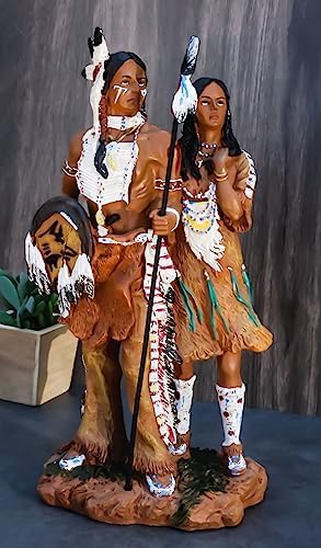 Ebros Gift Tribal Native American Warrior Wife Statue 125 Tall