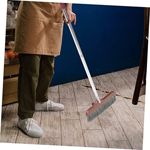 VERDANVERSE Soft Bristle Dust Broom with Stainless Steel Handle
