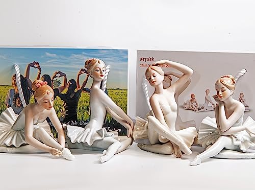 MTME Porcelain Ballet Sculpture Statue Home Decor