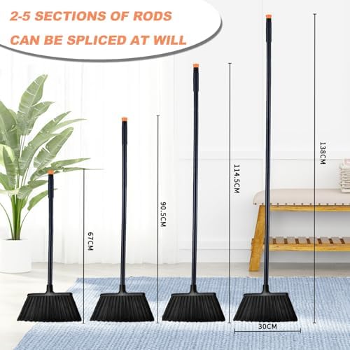 Xifando 54 Inch Adjustable Metal Handle Broom 1