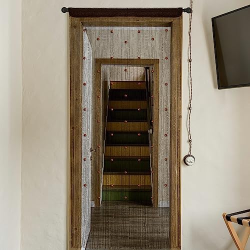 Beaded Curtain Door String Curtains with Glitter Fringe