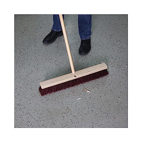 Boardwalk 20324 Floor Brush Head - 3 14 Maroon Stiff Bristles