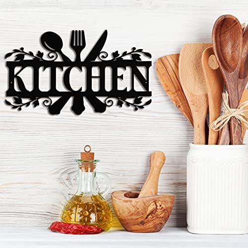 Hotop Black Metal Kitchen Wall Sign 1