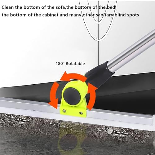 Air Broom with 51cm Long Handle for Floor Cleaning