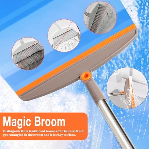 XXFLOWER Silicone Air Broom with Adjustable Squeegee