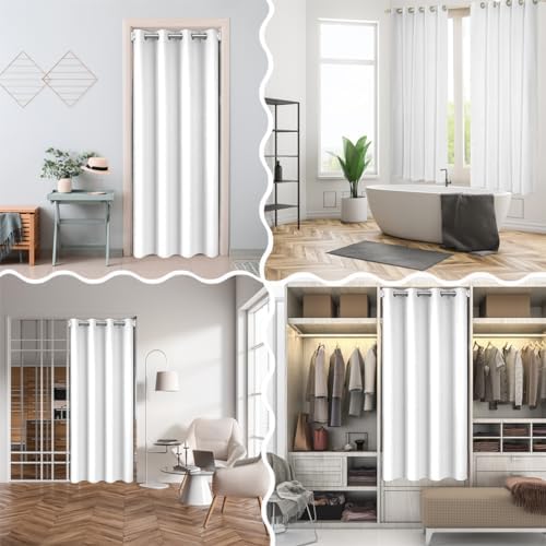 Feelyou 3D Printed Door Curtain 52x84 Inch Bohemian Floral Design