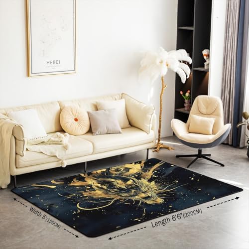 Feelyou 3x5 Dragon Area Rug Kids Bedroom Decor