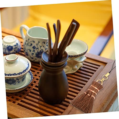 Mini Palm Broom for Tea Ceremony and Desk Cleaning 1