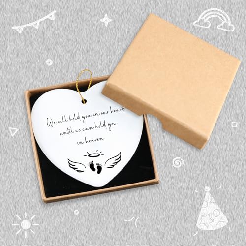 Baby Loss Gifts We Will Hold You in Our Hearts Hanging Ornament