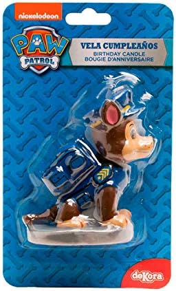 Dekora 346170 PAT PATROUILLE 3D Blue Candle Figurine 1