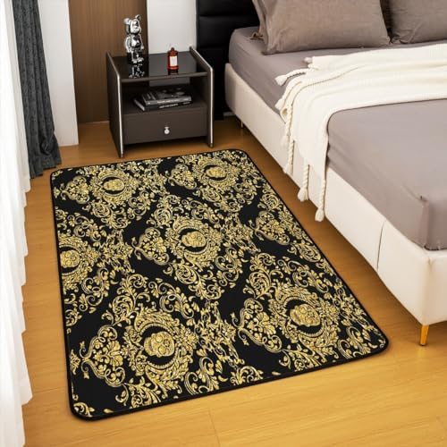 Feelyou 3x5 Feet Damask Floral Area Rug