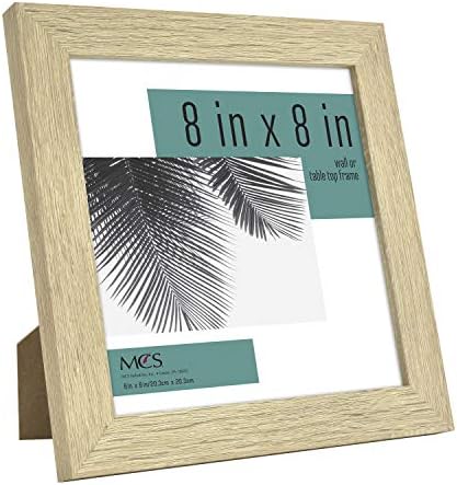 MCS 8x8 Picture Frame Natural Woodgrain 4-Pack