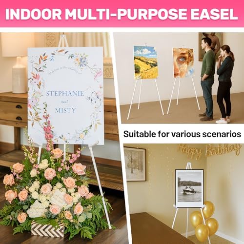 VAIIGO 3 Pack White Easel Stand for Sign Poster Display