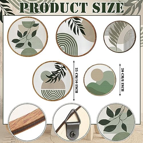 Qunclay Bohemian Wall Art 5 Pcs Decor Set
