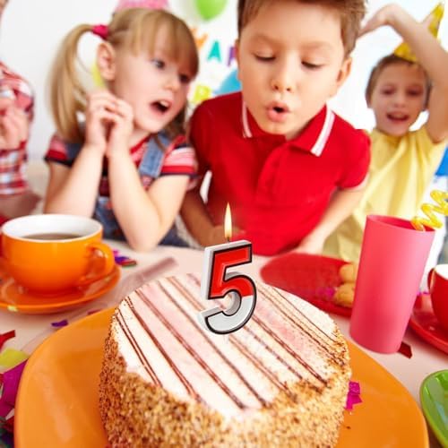 MUNIMJI 5th Birthday Cartoon Cake Candle