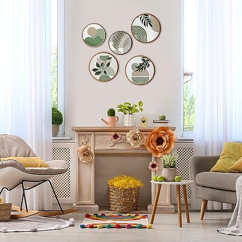 Qunclay Bohemian Wall Art 5 Pcs Decor Set