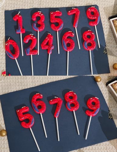 Gezan Spider Birthday Candles Number 6