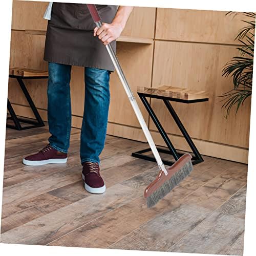 VERDANVERSE Soft Bristle Dust Broom with Stainless Steel Handle