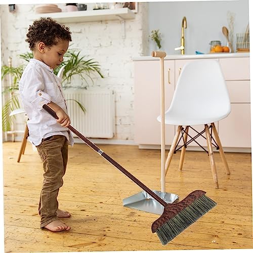 Ipetboom Floor Cleaning Broom Long Handle Heavy Duty Soft Bristle Tool