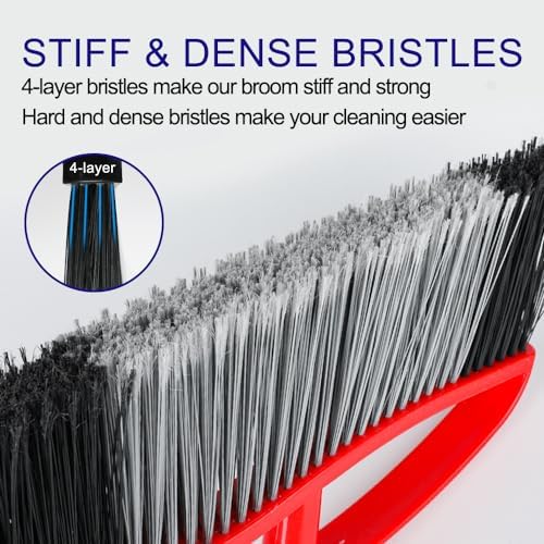 MuLing 157 Heavy Duty Angle Broom with Long Handle