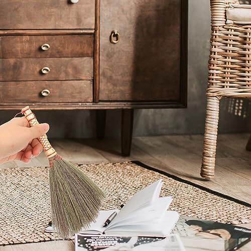 Veemoon Hand-Made Straw Broom for Indoor Cleaning