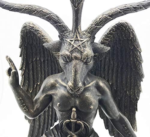 Baphomet Horned Goat Solve et Coagula Statue 10 Inch