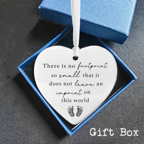 Baby Loss Memorial Heart Ceramic Ornament
