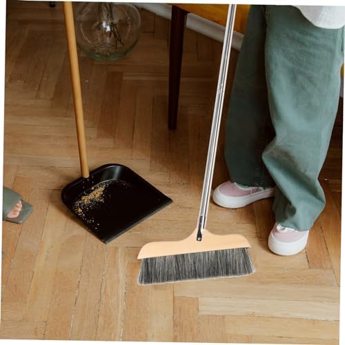 Ipetboom Soft Bristle Push Broom for Hardwood Floors