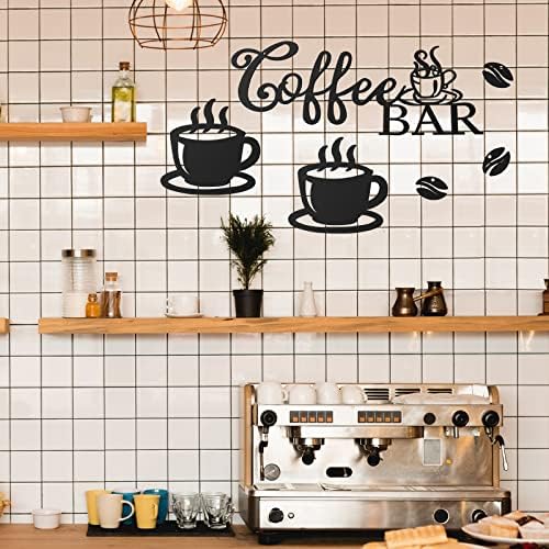 Ferraycle Rustic Metal Coffee Bar Sign Decor