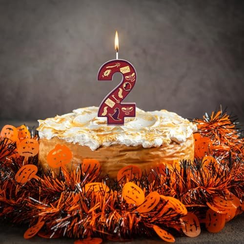 Wizard Theme Birthday Candle Number 2 for Kids Parties