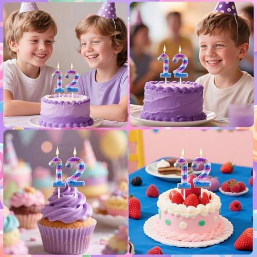 SAVITA Video Game Birthday Candles Set of 12