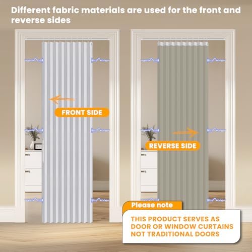 AJAZZ Blackout Magnetic Door Curtain 1 Panel