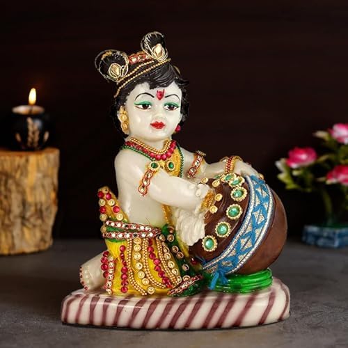 TIED RIBBONS 7 In Baby Krishna Statue Sculpture