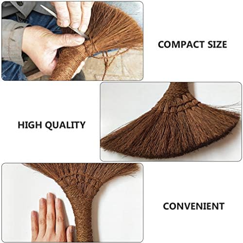 BESPORTBLE Natural Palm Cleaning Brush for Small Spaces