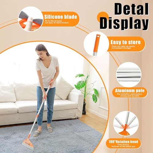 BURFERLY Magic Air Broom Sweeper Orange