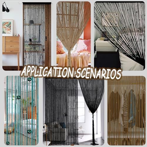 YIIBAII Beaded Curtain Panels for Doorways
