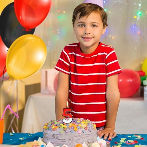 MUNIMJI 5th Birthday Cartoon Cake Candle