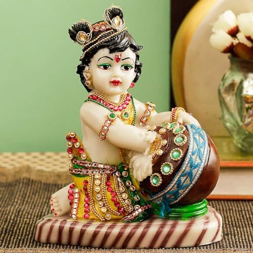 TIED RIBBONS 7 In Baby Krishna Statue Sculpture