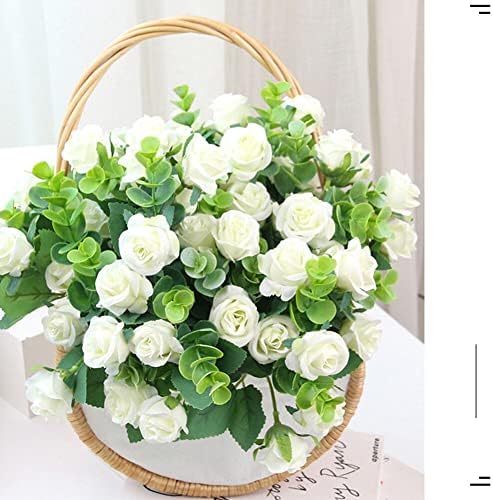 4 Bundles Artificial Roses for Wedding and Home Decoration