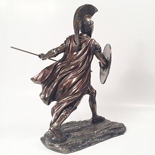 Achilles Unleashed Statue with Spear and Shield