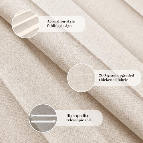 AJAZZ Biscotti Beige Door Curtain 44W x 78L