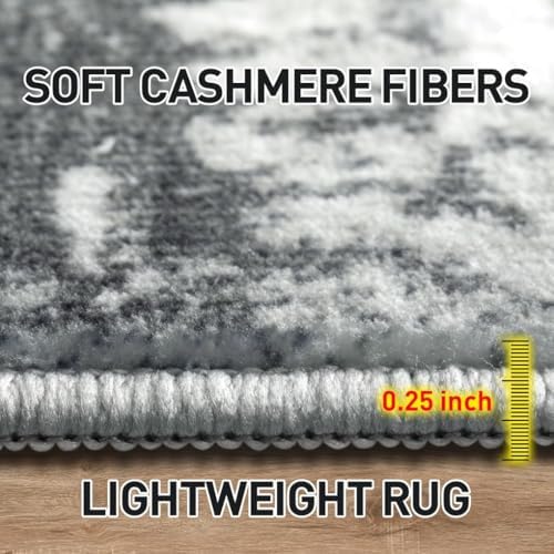 Gradient Marble Stripe Square Rug 6x6