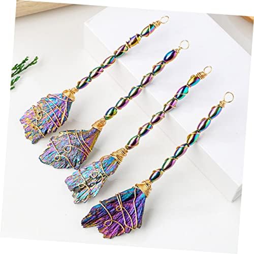 Healeved Decorative Black Tourmaline Broom for Home Office