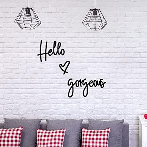 Blulu Hello Gorgeous 3D Wooden Wall Art Set