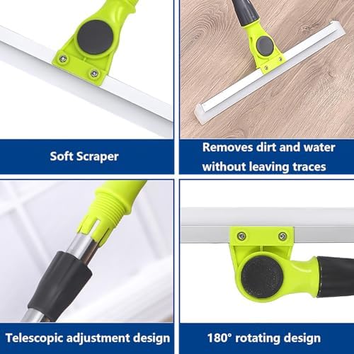 Rubber Broom Pet Hair Remover for Hardwood Floor
