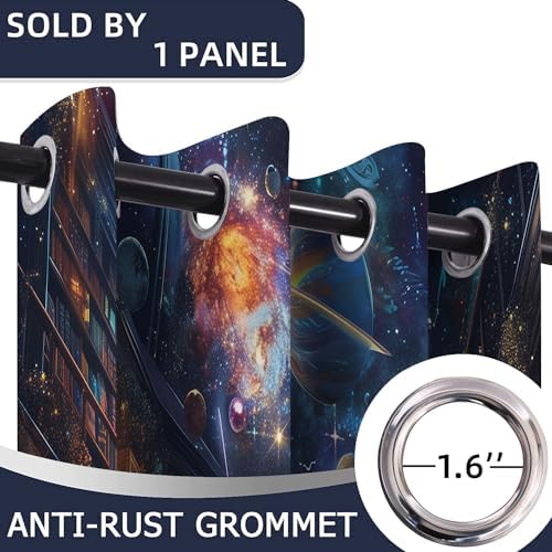 Yozeuoo Magical Library Door Curtain 34x80