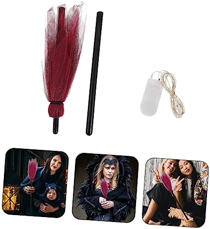 Ipetboom Halloween Witch Broom Decor Prop