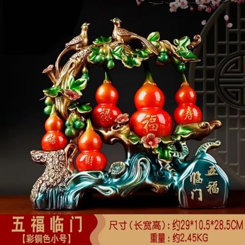 Chinese Feng Shui Resin Wealth Statue - 73cm