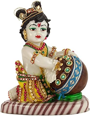 TIED RIBBONS 7 In Baby Krishna Statue Sculpture