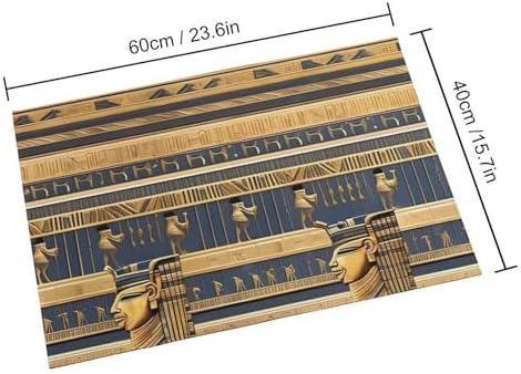 Egyptian Pharaonic Frescoes Area Rugs Non-Slip Velvet